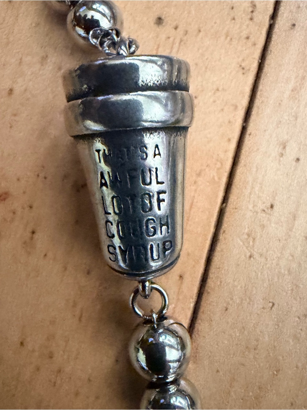 ALOCS Cough Syrup Harlem World Eagle Double Cup Wallet Chain 65cm **Rare**